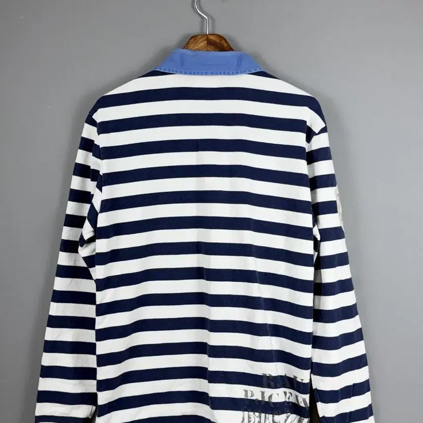 [BUNJANG] Polo Jeans Company Striped Rugby Shirt M / 폴로진스컴퍼니 스트라이프 럭비셔츠 E41