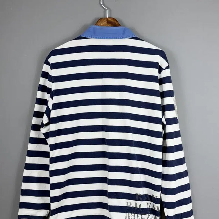 [BUNJANG] Polo Jeans Company Striped Rugby Shirt M / 폴로진스컴퍼니 스트라이프 럭비셔츠 E41