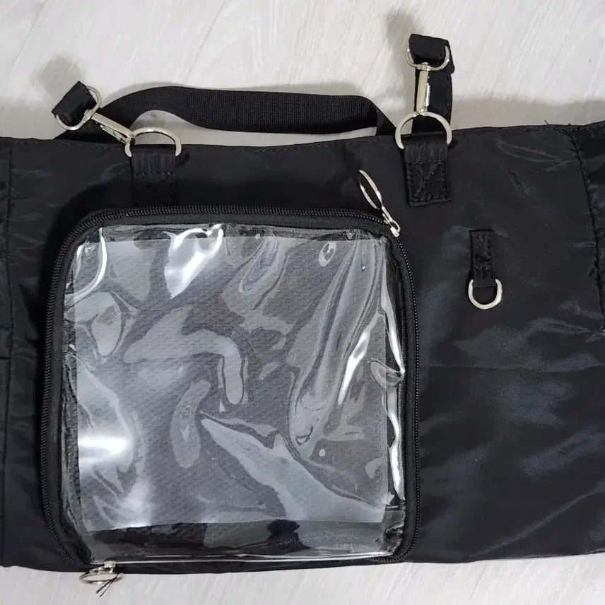 [BUNJANG] Ita Bag Black Concert Bag / 이타백 투명 스트랩 쇼퍼백 보부상 덕질가방 굿즈 콘서트가방
