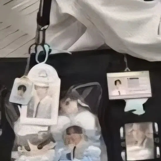 [BUNJANG] Ita Bag Black Concert Bag / 이타백 투명 스트랩 쇼퍼백 보부상 덕질가방 굿즈 콘서트가방
