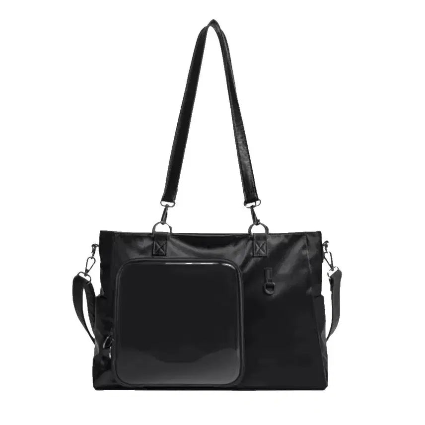 [BUNJANG] Ita Bag Black Concert Bag / 이타백 투명 스트랩 쇼퍼백 보부상 덕질가방 굿즈 콘서트가방