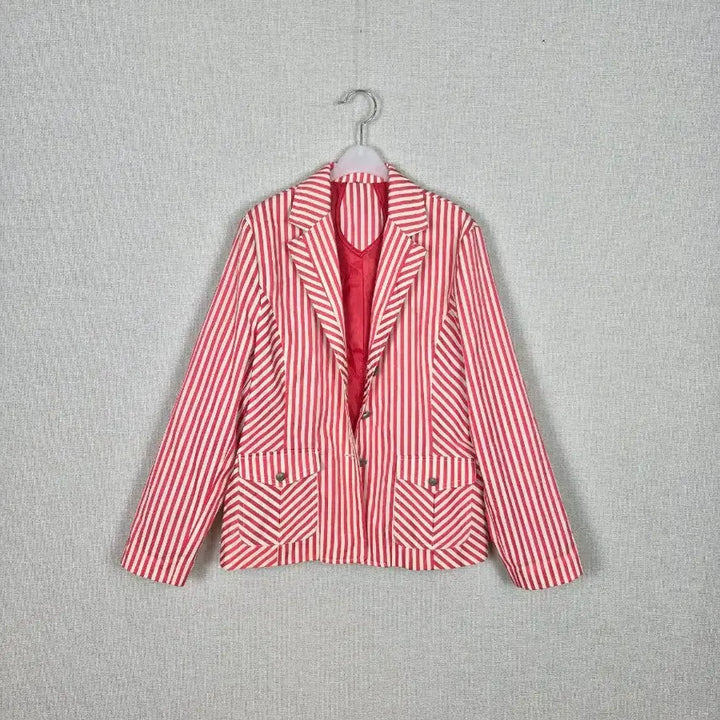 [BUNJANG] Retro Cotton Blend Stripe Jacket / 