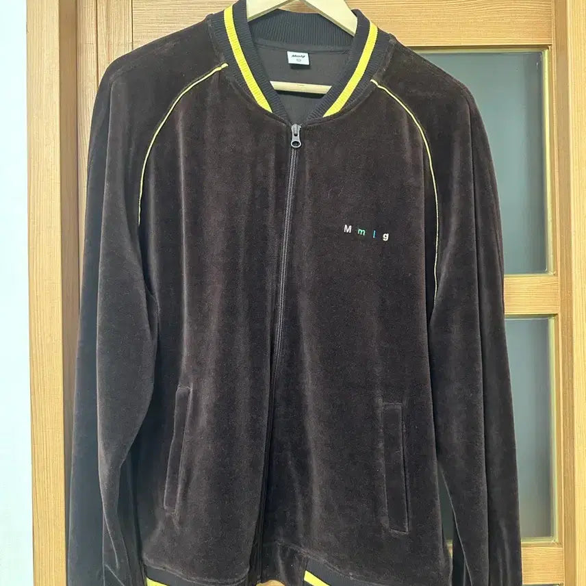 [BUNJANG] Mmlg Velvet Zip-Up Jacket Brown L / Mmlg 벨벳 집업 자켓 L 브라운