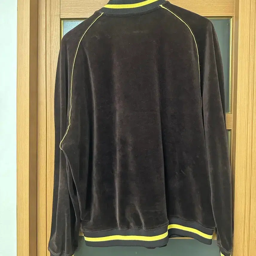 [BUNJANG] Mmlg Velvet Zip-Up Jacket Brown L / Mmlg 벨벳 집업 자켓 L 브라운