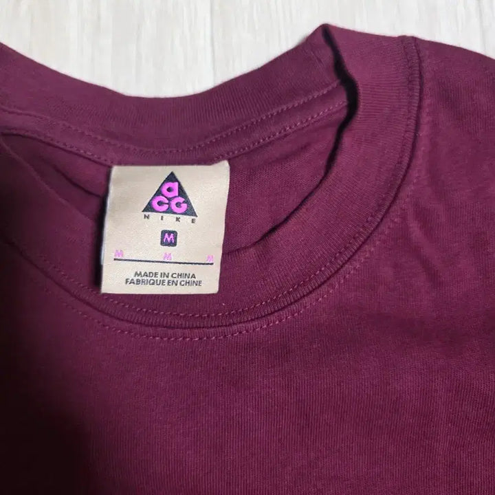 [BUNJANG] Nike ACG Short Sleeve T-Shirt Burgundy / 나이키 ACG 반팔 티셔츠 버건디
