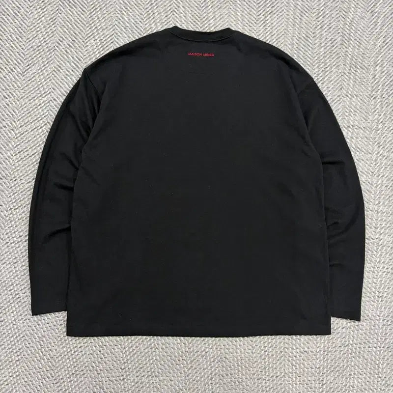 [BUNJANG] Maison Mined Lion King Embroidery Graphic Long Sleeve v3382 / 메종미네드 라이온킹 자수 그래픽 롱슬리브 v3382