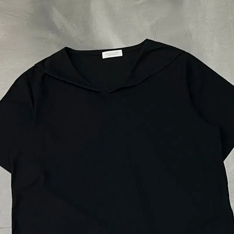 [BUNJANG] United Arrows Half Sailor Collar T-Shirt / 유나이티드 애로우즈 하프 세일러 카라티 y16504