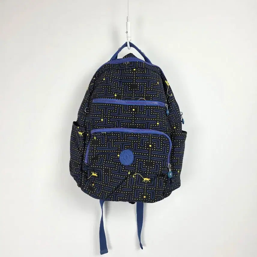 [BUNJANG] Kipling Shadow Backpack Packman Navy Blue Bag / 키플링 쉐도우 백팩 팩맨 네이비 블루 가방 0310