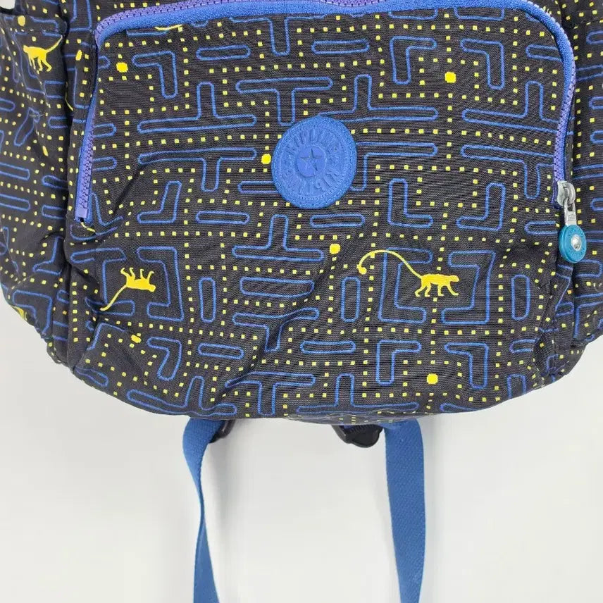 [BUNJANG] Kipling Shadow Backpack Packman Navy Blue Bag / 키플링 쉐도우 백팩 팩맨 네이비 블루 가방 0310