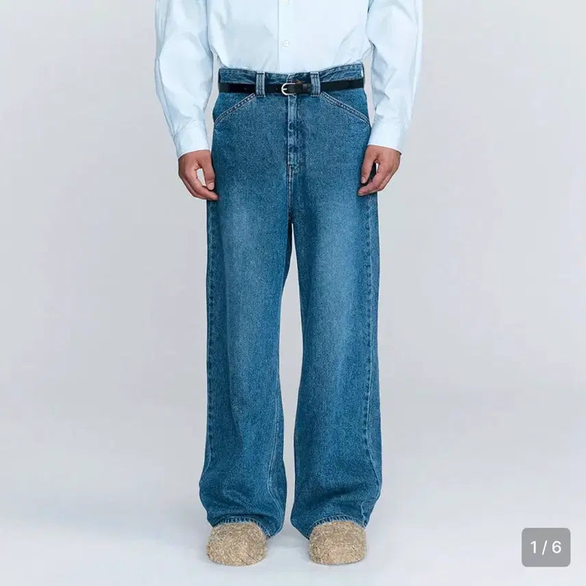[BUNJANG] HEUTE Semi-Wide Denim Pants / [L] 호이테(HEUTE) 일자 세미와이드 데님 2회 착용