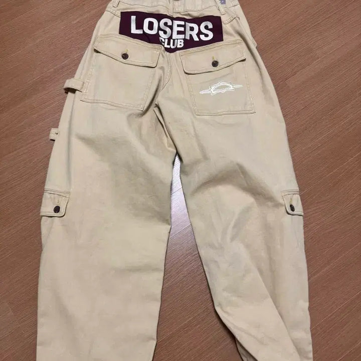 [BUNJANG] Ruders Club Multi Cargo Pocket Wide Cotton Pants Beige / 루저스클럽 카고팬츠 면팬츠 베이지