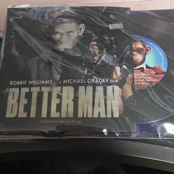 [BUNJANG] Robbie Williams Better Man Record Keychain / 로비 윌리엄스 베터 맨 Better Man 레코드 키링