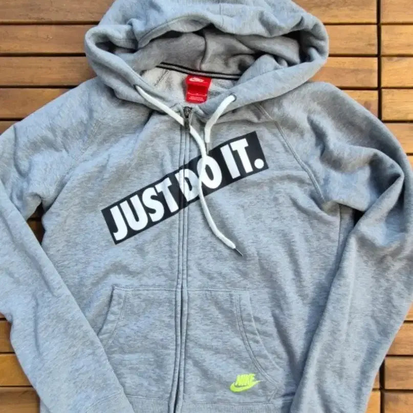 [BUNJANG] Nike Just Do It Hooded Zip-Up Gray / 나이키 JUST DO IT 후드집업 회색
