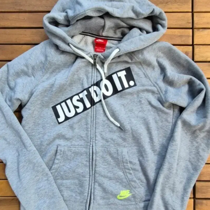 [BUNJANG] Nike Just Do It Hooded Zip-Up Gray / 나이키 JUST DO IT 후드집업 회색