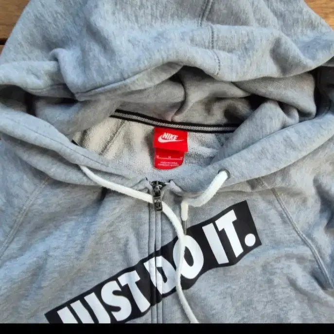 [BUNJANG] Nike Just Do It Hooded Zip-Up Gray / 나이키 JUST DO IT 후드집업 회색