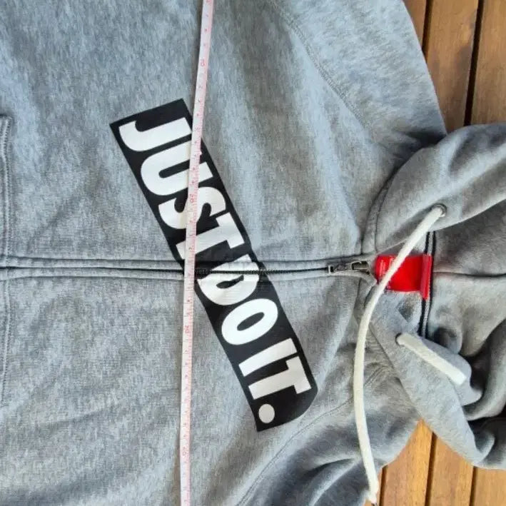 [BUNJANG] Nike Just Do It Hooded Zip-Up Gray / 나이키 JUST DO IT 후드집업 회색