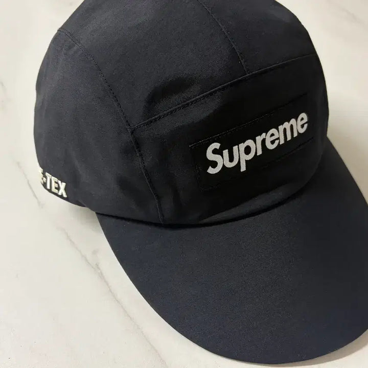 [BUNJANG] Supreme Gore-Tex Box Logo Camp Cap Black / 슈프림 고어텍스 박스로고 캠프캡 블랙