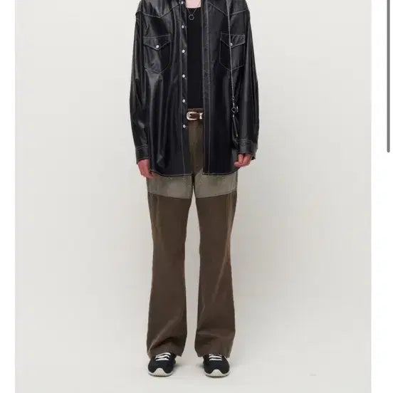 [BUNJANG] From Arl Vegan Leather Western Shirt / [새상품] 프롬아를 레더 웨스턴 셔츠