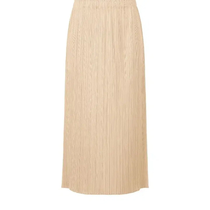 [BUNJANG] Issey Miyake Pleats Please May Monthly Skirt Sand Beige Size 3 / 이세이미야케 플리츠플리즈 스커트 5월 먼슬리 스커트 샌드베이지 3사이즈