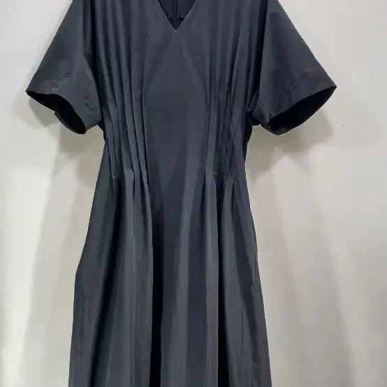 [BUNJANG] EMILE V-Neck Long Dress Charcoal / EMILE 에밀 브이넥  롱 원피스 차콜(미사용)