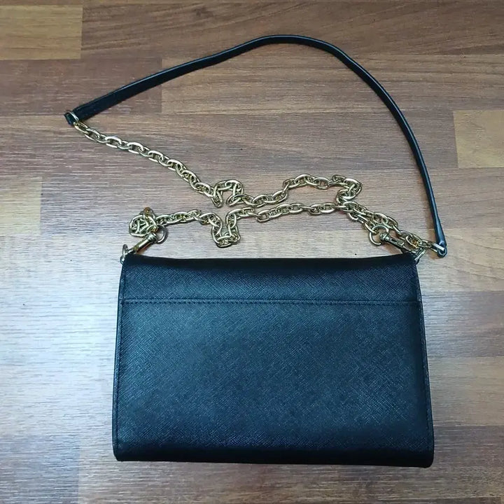 [BUNJANG] Tory Burch Black Gold Chain Crossbody Bag / 토리버치 블랙 금장 체인 크로스백