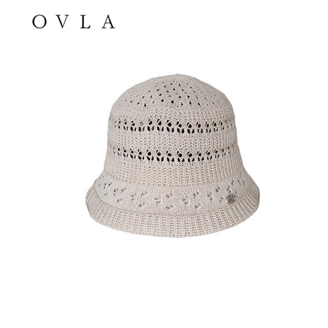 [BUNJANG] OVLA Flower Punching Bucket Hat Oatmeal / (새상품)오블라 버킷햇