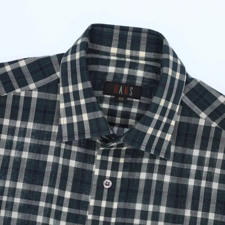 [BUNJANG] Daks Linen Short Sleeve Shirt / 100 닥스 린넨 반팔셔츠 0316H1