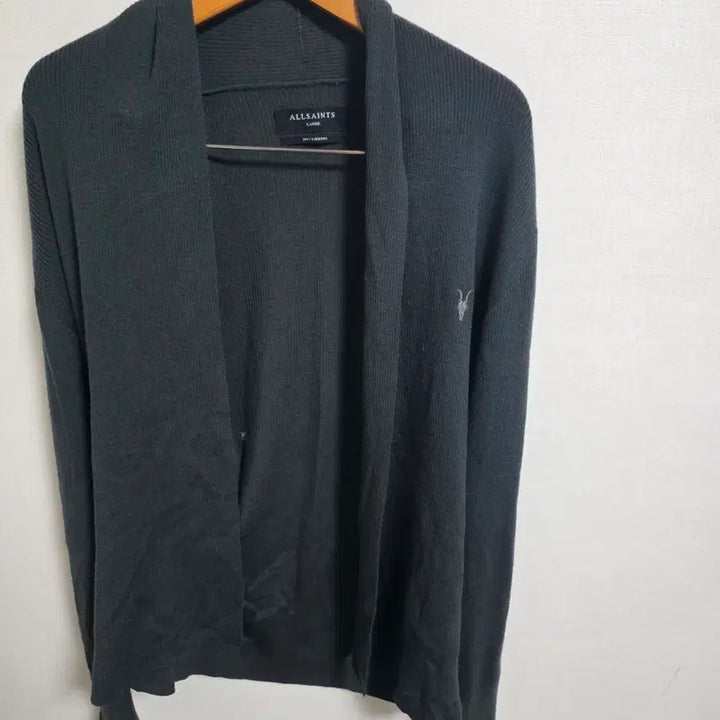 [BUNJANG] AllSaints Ramskull Merino Wool Cardigan Black L / [정품] 올세인츠 램스컬 메리노 울 가디건 블랙 (L사이즈)