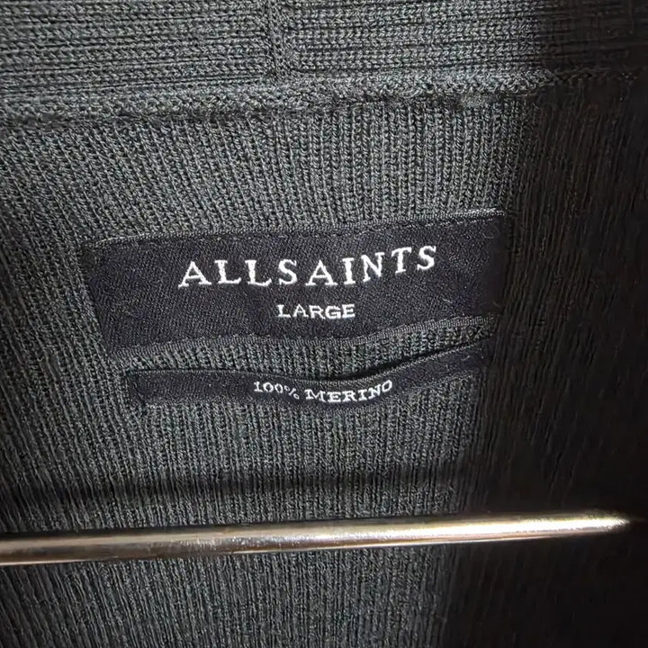 [BUNJANG] AllSaints Ramskull Merino Wool Cardigan Black L / [정품] 올세인츠 램스컬 메리노 울 가디건 블랙 (L사이즈)