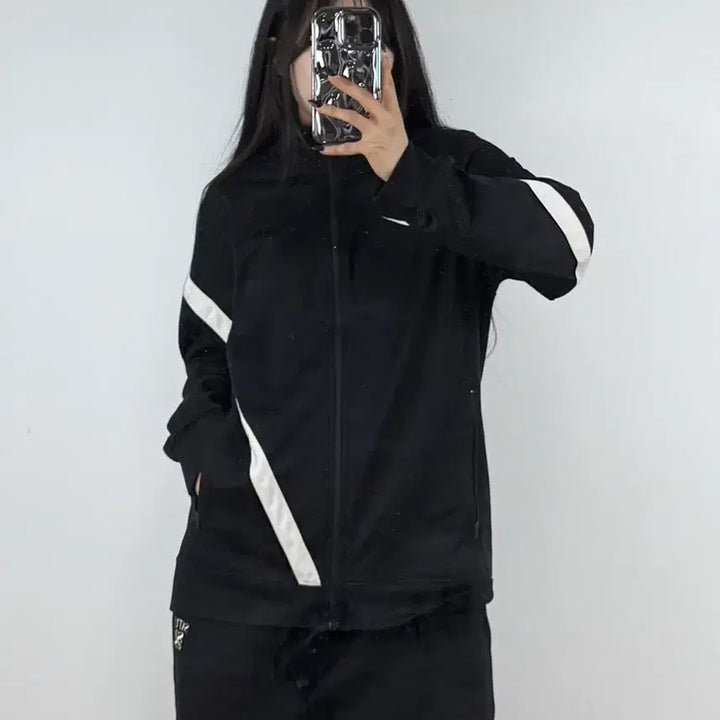 [BUNJANG] Nike Dry-Fit Crossline Swoosh Track Top L / 나이키 드라이핏 크로스라인 스우시 트랙탑 E44