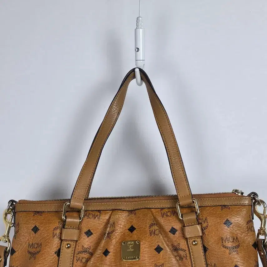 [BUNJANG] MCM Visetos Line Brown Pattern Shoulder Bag Crossbody Bag / MCM 비세토스 라인 브라운 패턴 숄더백 크로스백 가방 0310