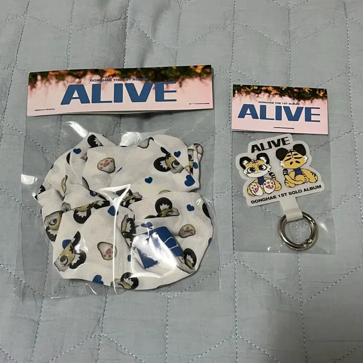 [BUNJANG] Donghae ALIVE Album Music Core Scarf Scrunchie Multi-ring / 동해 ALIVE 앨범 음중 역조공 스크런치 멀티링 양도