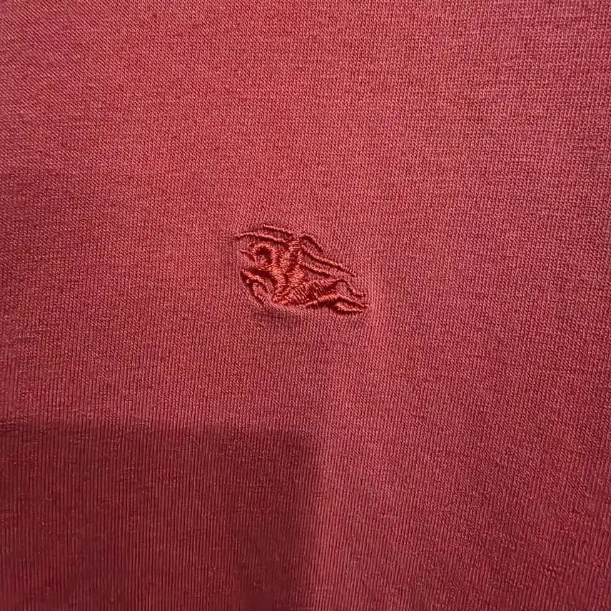 [BUNJANG] Burberry Red Check Short Sleeve Polo T-Shirt / 버버리 레드 체크 반팔 카라 티셔츠