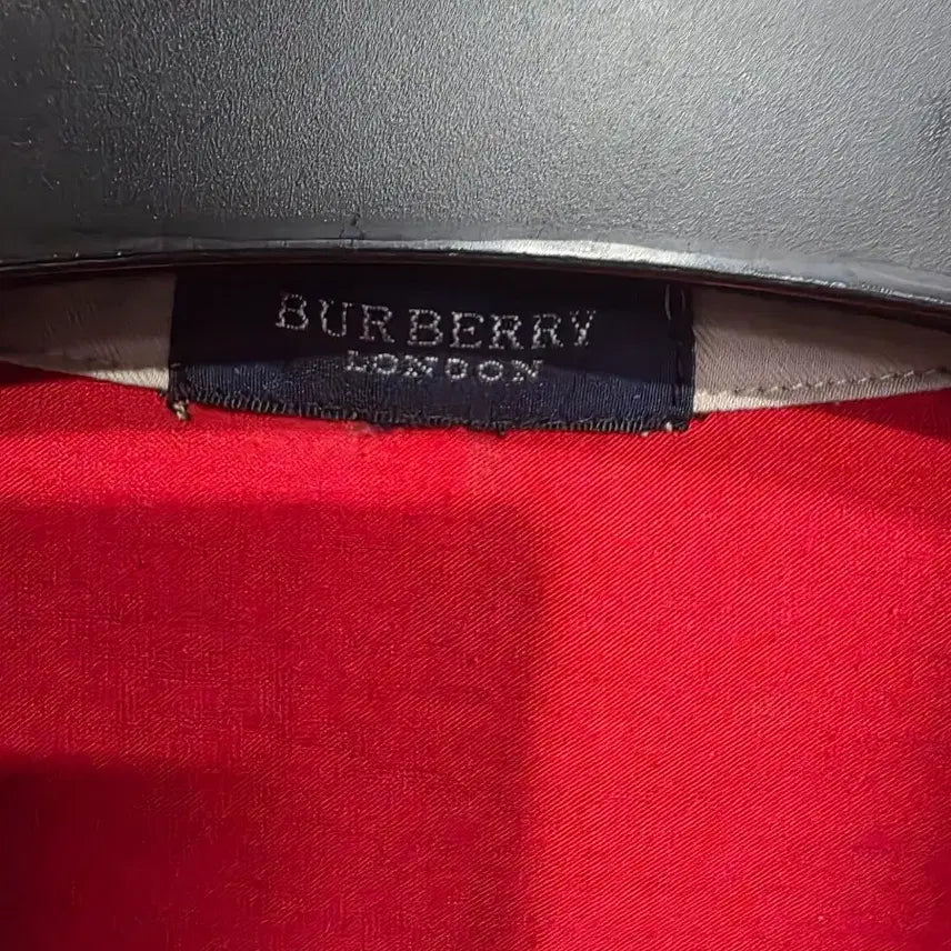 [BUNJANG] Burberry Red Check Short Sleeve Polo T-Shirt / 버버리 레드 체크 반팔 카라 티셔츠