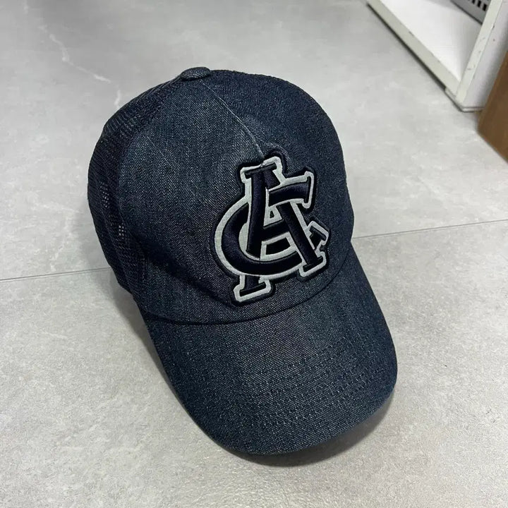[BUNJANG] Champion 00s Vintage Mesh Denim Baseball Cap / 챔피온 00s 빈티지 메쉬 데님 볼캡