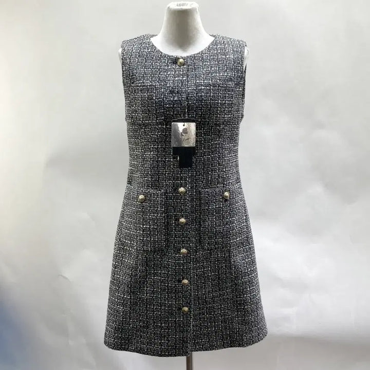 [BUNJANG] Karl Lagerfeld Tweed Dress / 칼라거펠트 새것 트위드원피스 55 영구제 중고장터