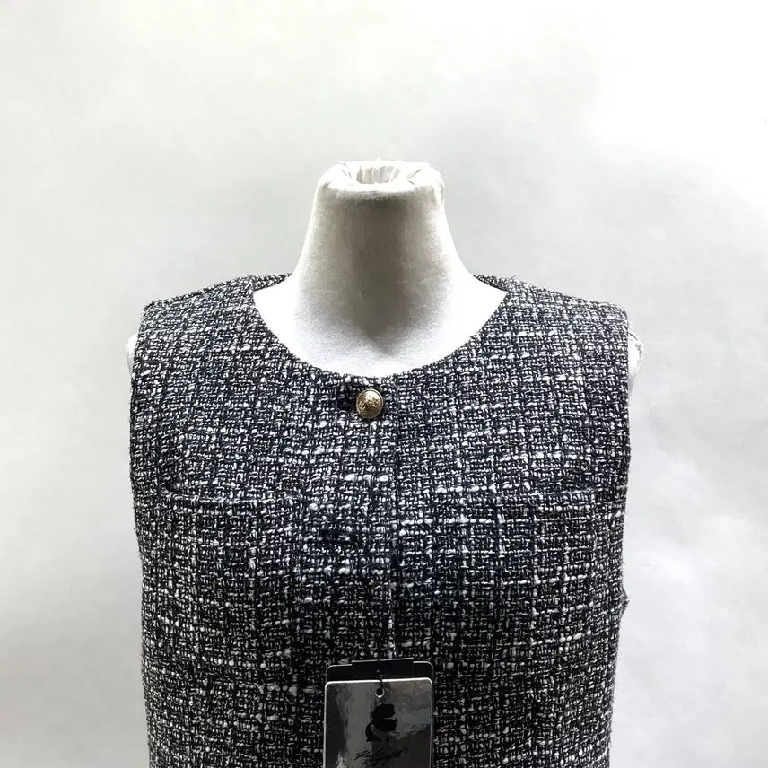[BUNJANG] Karl Lagerfeld Tweed Dress / 칼라거펠트 새것 트위드원피스 55 영구제 중고장터