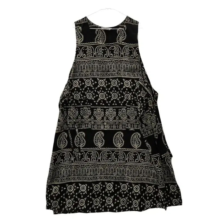 [BUNJANG] Vintage Ethnic Hippie Paisley Black Dress / 빈티지 에스닉 히피 페이즐리 블랙 원피스
