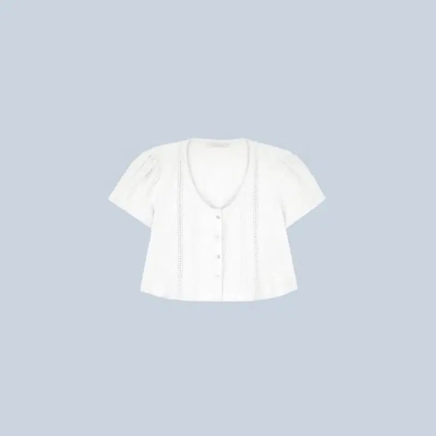 [BUNJANG] Lietu Ivory Cable Blouse / 리에뜨 케일블라우스 아이보리