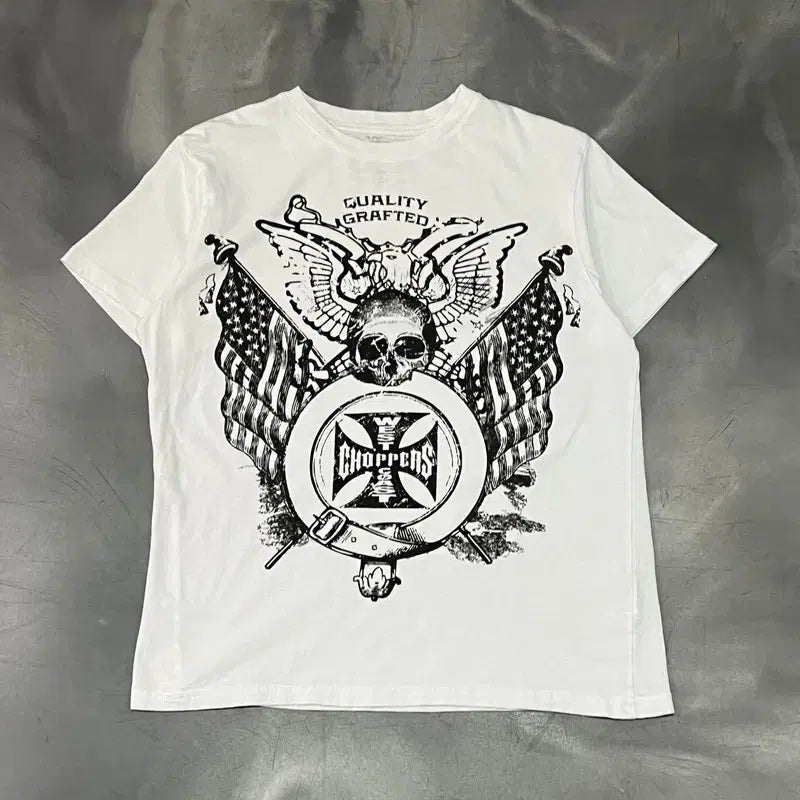 [BUNJANG] West Coast Choppers Printed Short Sleeve T-Shirt / 웨스트코스트차퍼스 프린팅 반팔티 y16506