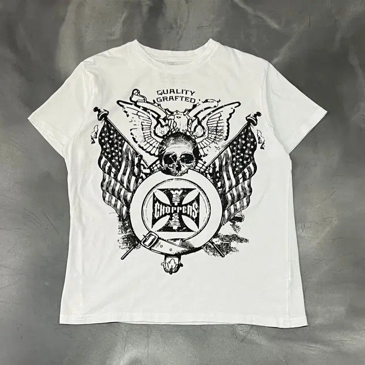 [BUNJANG] West Coast Choppers Printed Short Sleeve T-Shirt / 웨스트코스트차퍼스 프린팅 반팔티 y16506