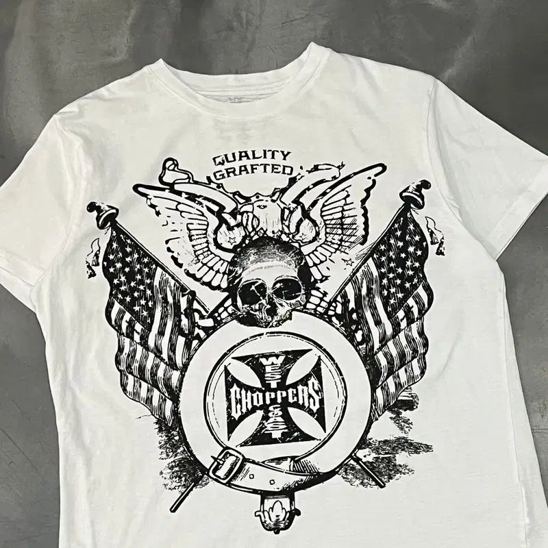 [BUNJANG] West Coast Choppers Printed Short Sleeve T-Shirt / 웨스트코스트차퍼스 프린팅 반팔티 y16506