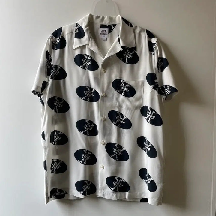 [BUNJANG] Wacko Maria x Vans Vinyl Record Short Sleeve Shirt / 와코마리아x반스 바이닐 레코드 반팔셔츠