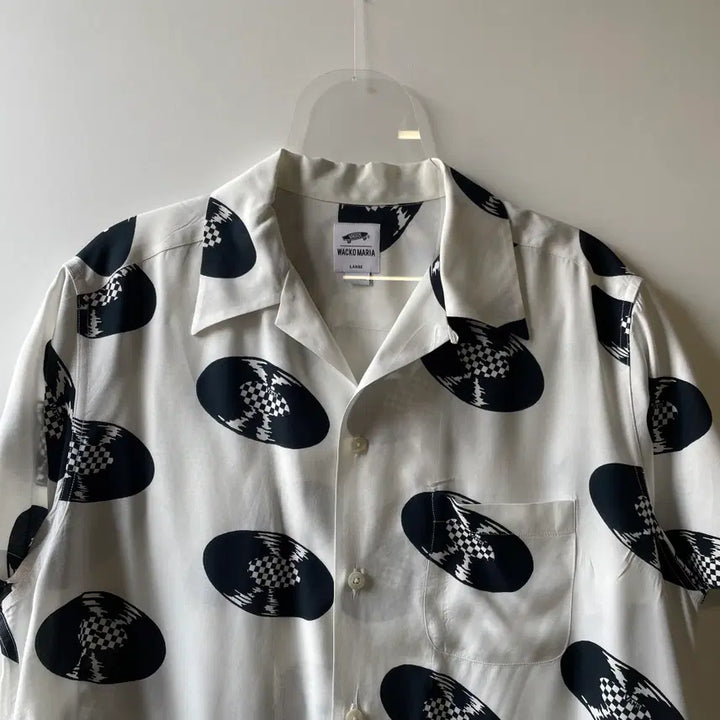 [BUNJANG] Wacko Maria x Vans Vinyl Record Short Sleeve Shirt / 와코마리아x반스 바이닐 레코드 반팔셔츠
