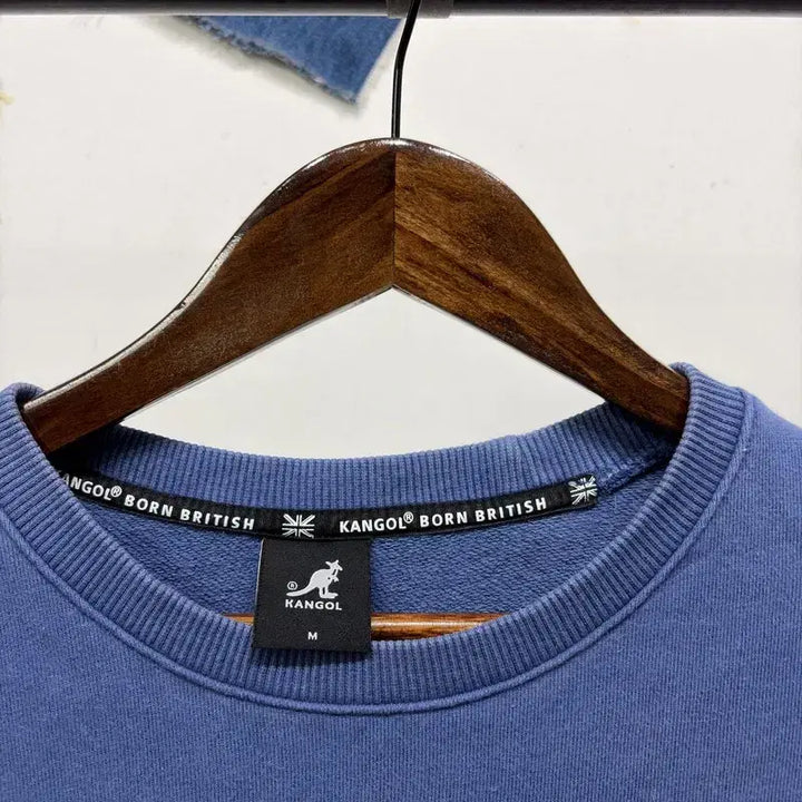 [BUNJANG] Kangol Casual Street Logo Embroidered Sweatshirt Long Sleeve T-Shirt / (100) 캉골 캐주얼 스트릿 로고 자수 맨투맨 긴팔 티