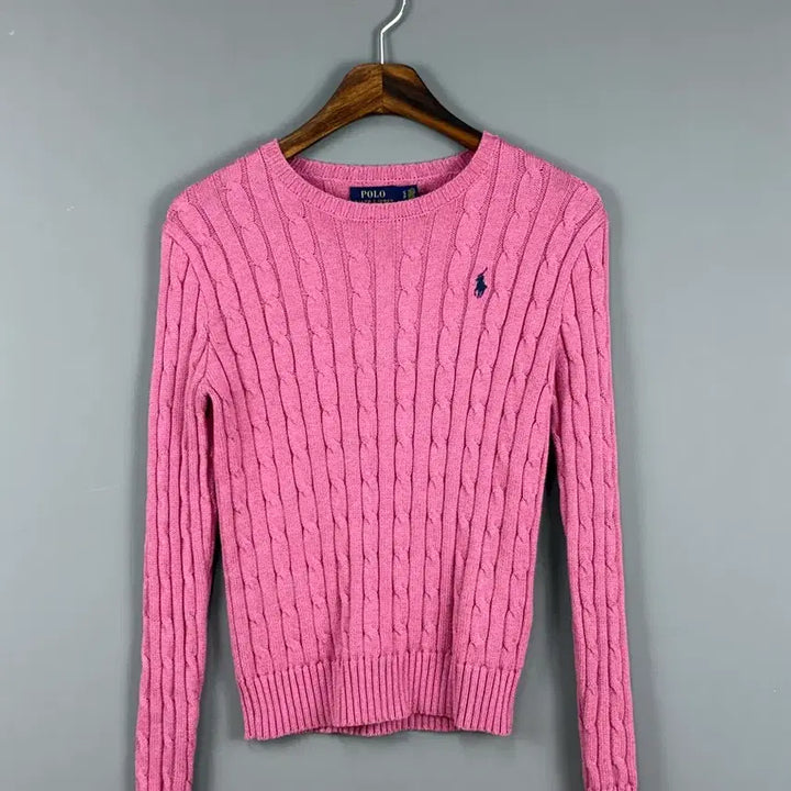 [BUNJANG] Polo Ralph Lauren Cable Cotton Crewneck Knit E47 / 폴로랄프로렌 케이블 코튼 크루넥 니트 E47