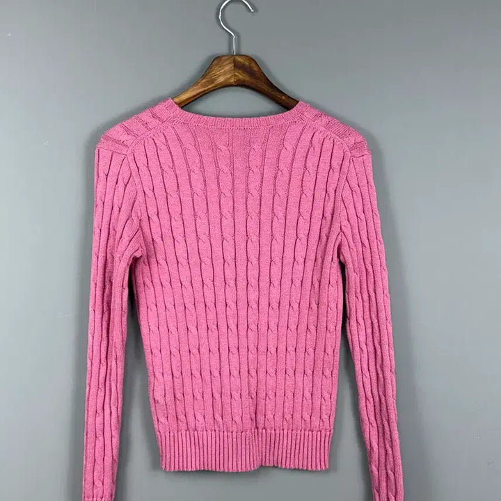 [BUNJANG] Polo Ralph Lauren Cable Cotton Crewneck Knit E47 / 폴로랄프로렌 케이블 코튼 크루넥 니트 E47