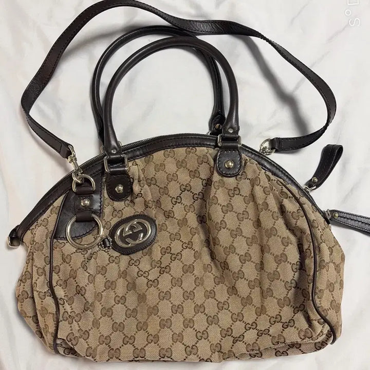 [BUNJANG] Gucci GG Logo Shoulder Tote Bag / 구찌 GG 로고 숄더백 토트백