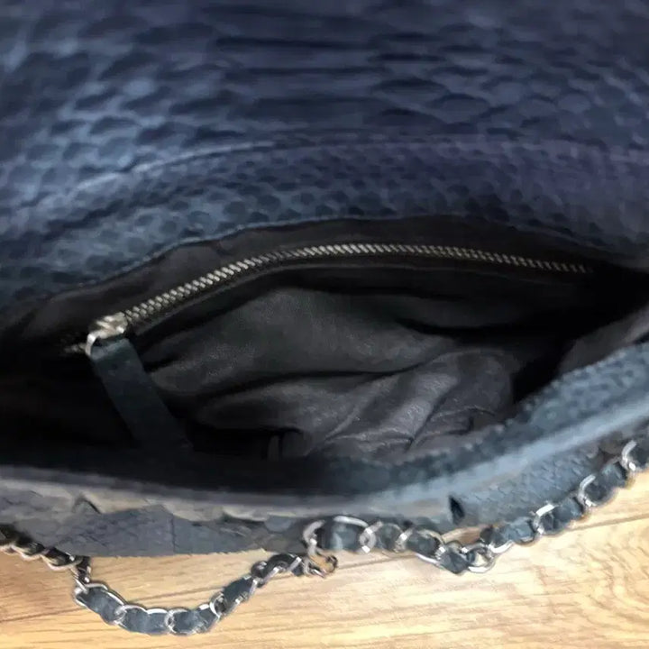 [BUNJANG] Python Pattern Shoulder Bag / 뱀피 숄더백 파이톤 패턴