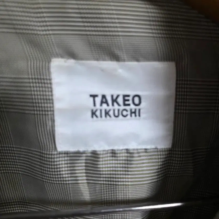 [BUNJANG] Takeo Kikuchi 100% Wool Knit Zip-Up Jacket / [정품] 타케오 키쿠치 울 100% 체크 안감 니트 집업